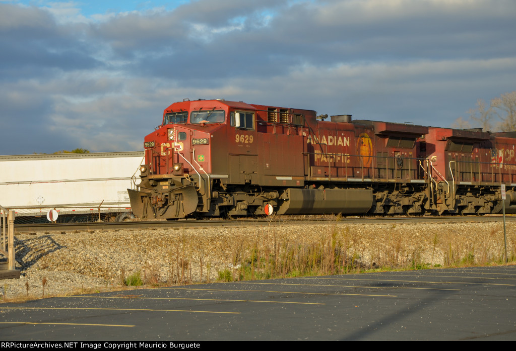 CP AC44CW Locomotive leading a train